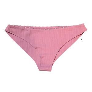 Marysia with French Knot Peony Pink Bikini Bottoms NEW